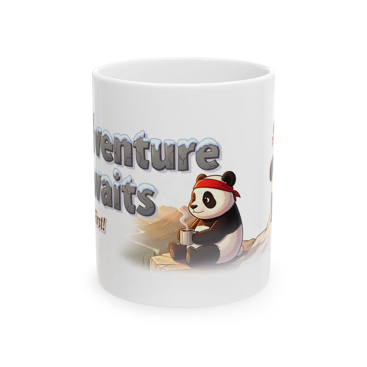 Adventure Awaits — Panda Summit Mug | Mug Buddies