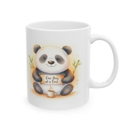 One Day at a Time — Panda Mindfulness Mug | Mug Buddies