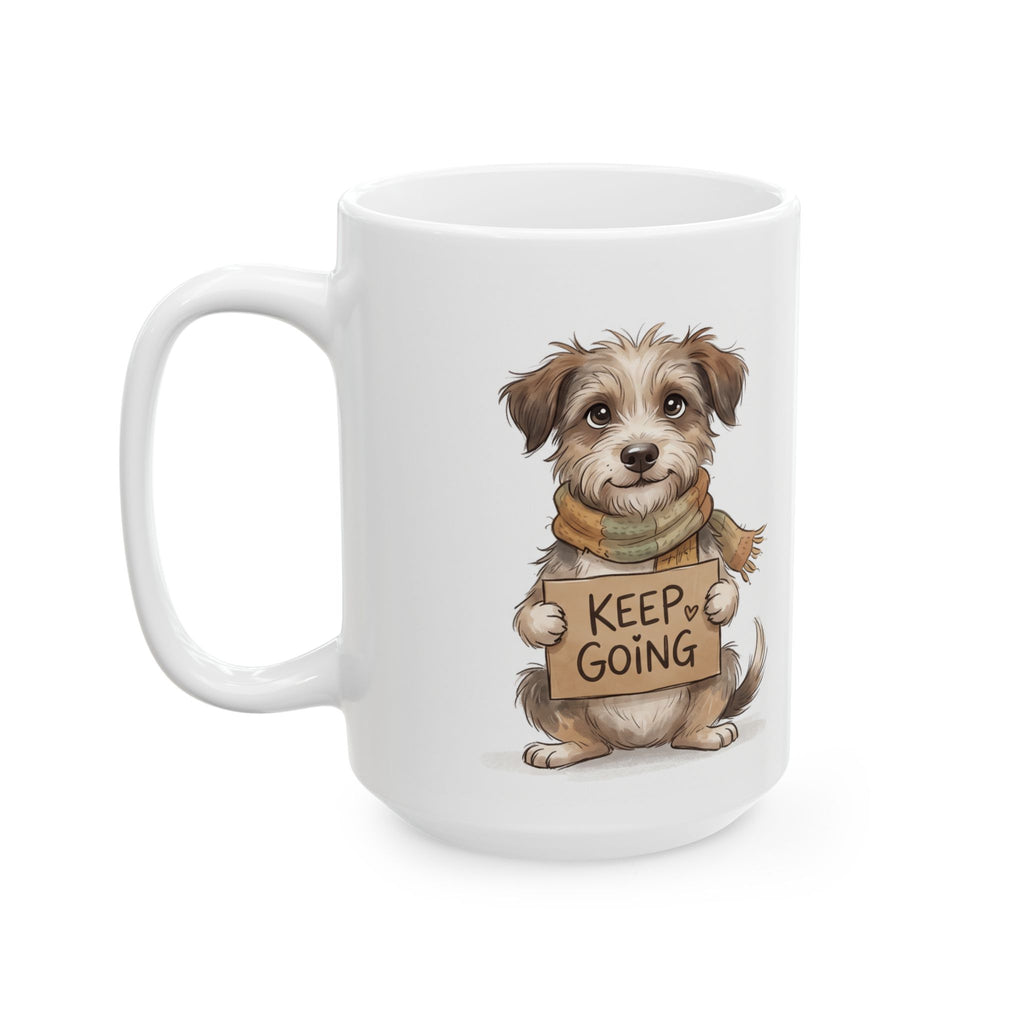 Keep Going — Scruffy Dog Motivational Mug | Mug Buddies