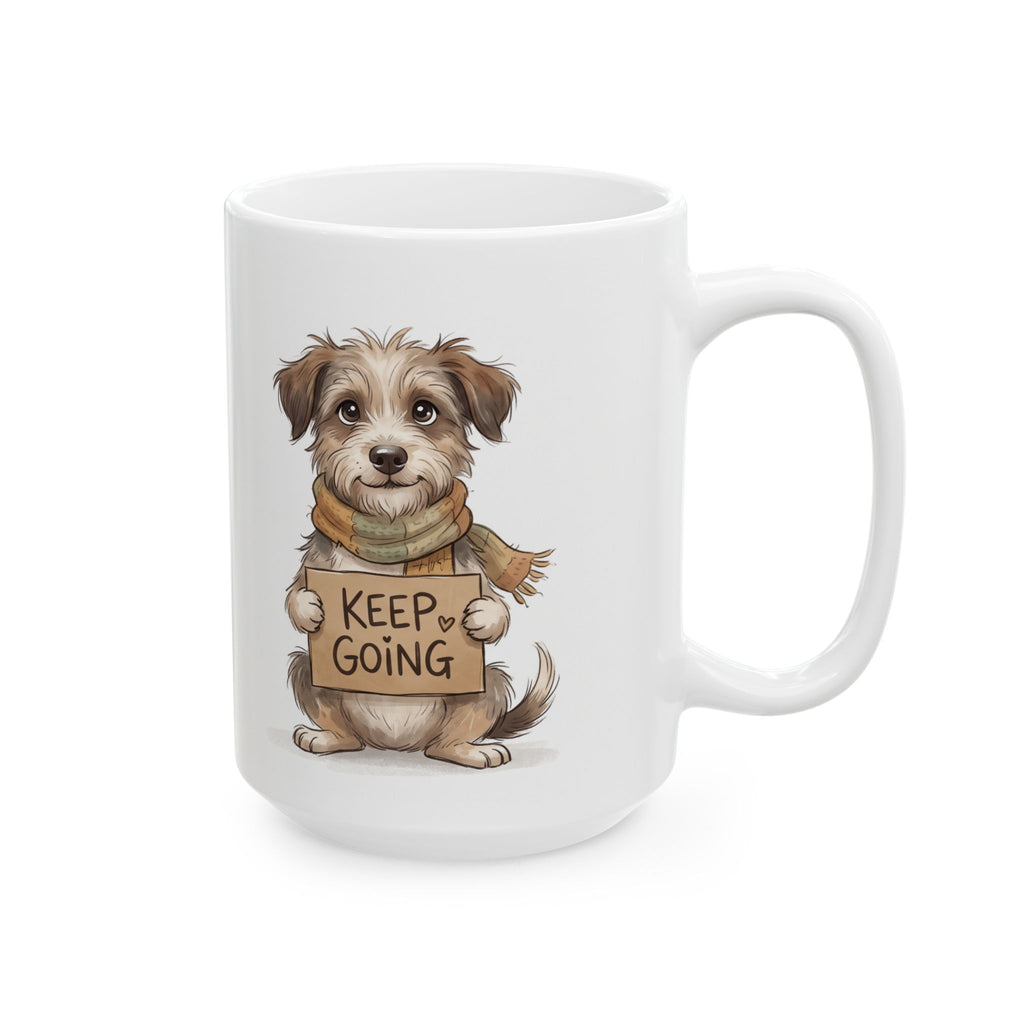 Keep Going — Scruffy Dog Motivational Mug | Mug Buddies