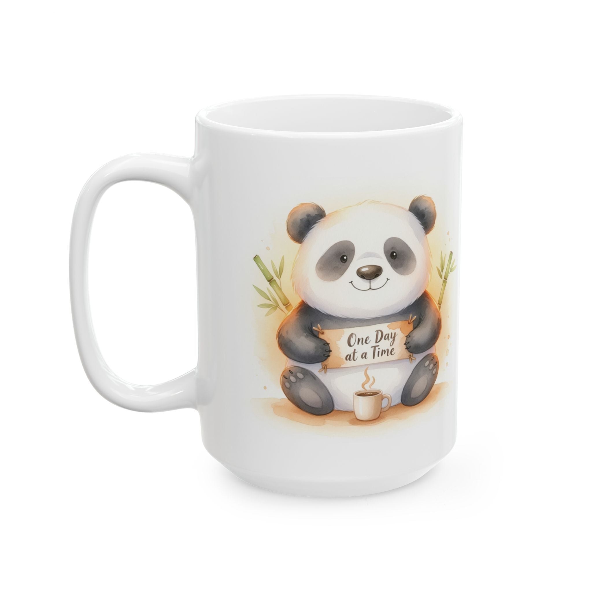 One Day at a Time — Panda Mindfulness Mug | Mug Buddies