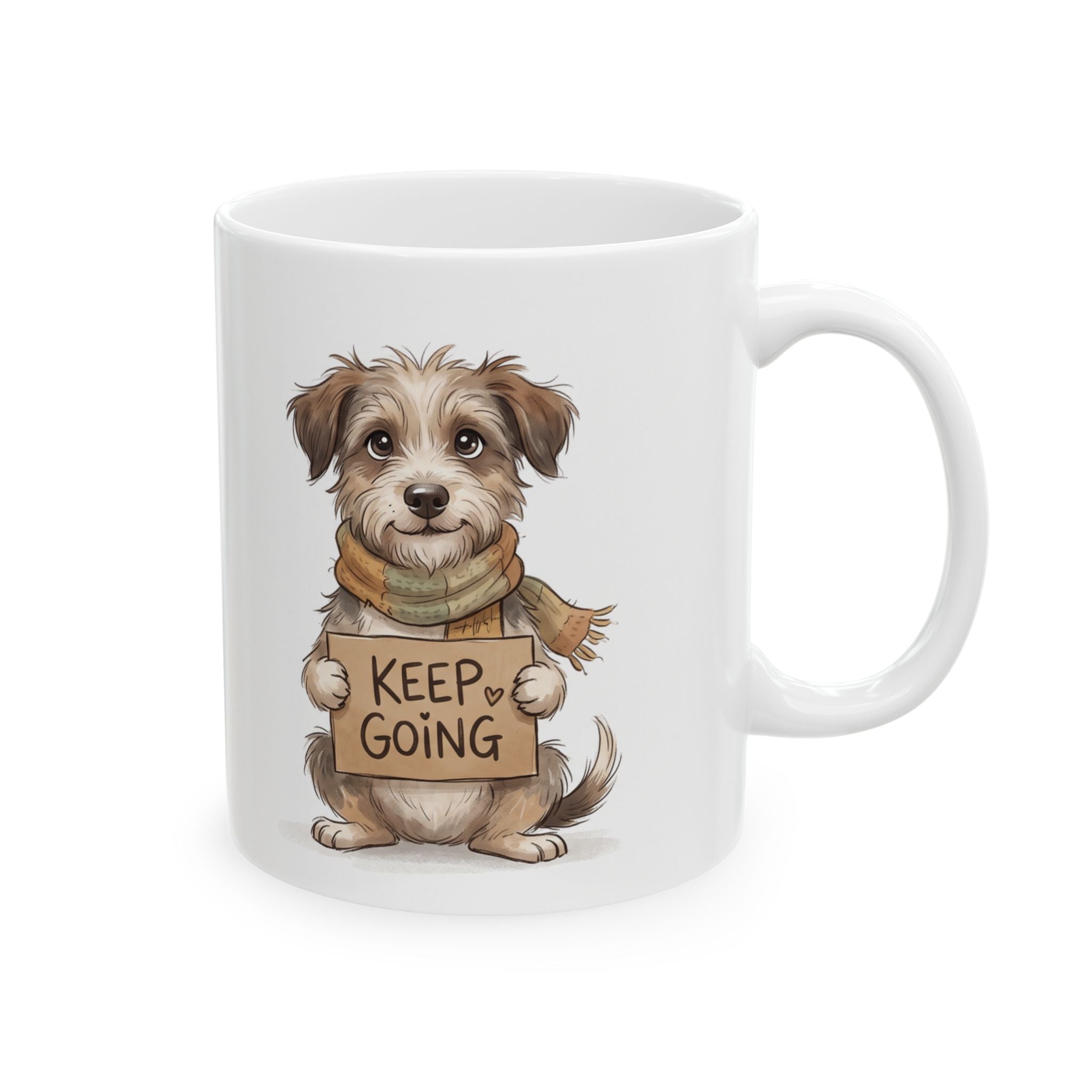 Keep Going — Scruffy Dog Motivational Mug | Mug Buddies
